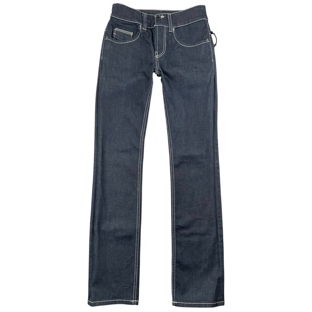 Diesel Brucke Dark Wash Stretch Denim Straight Leg Jeans Italy 2000s - 27